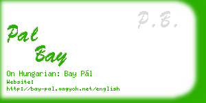 pal bay business card
